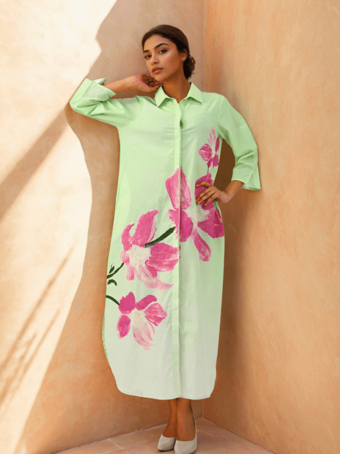 Bloom Trail Shirt Dress